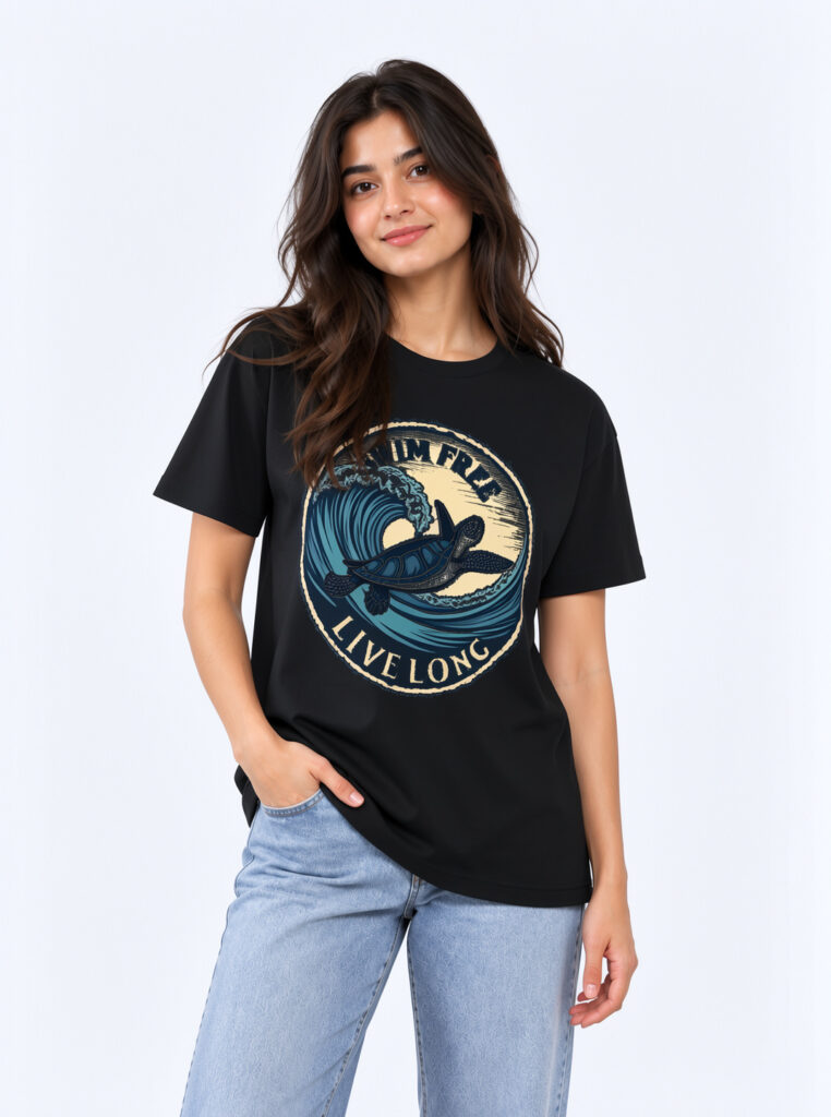 Swim Free, Live Long Tee