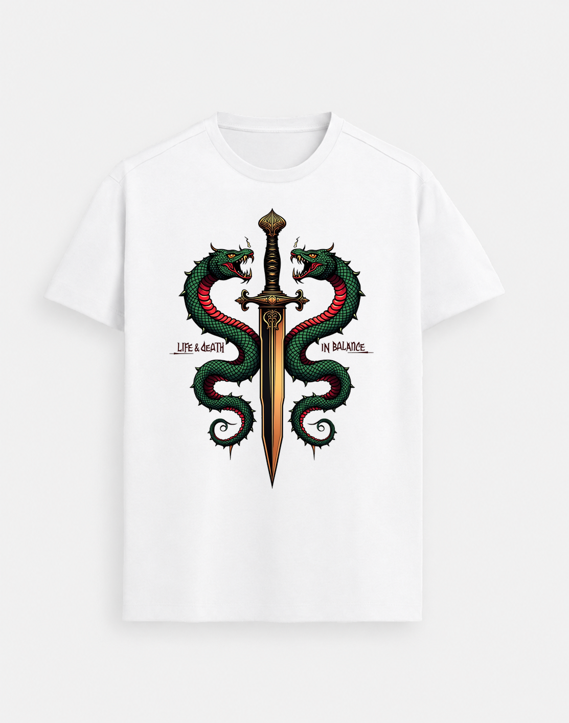 Twin Snakes & Dagger Tee
